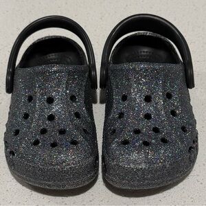 Like New Toddler Glitter Baya Crocs Size 8